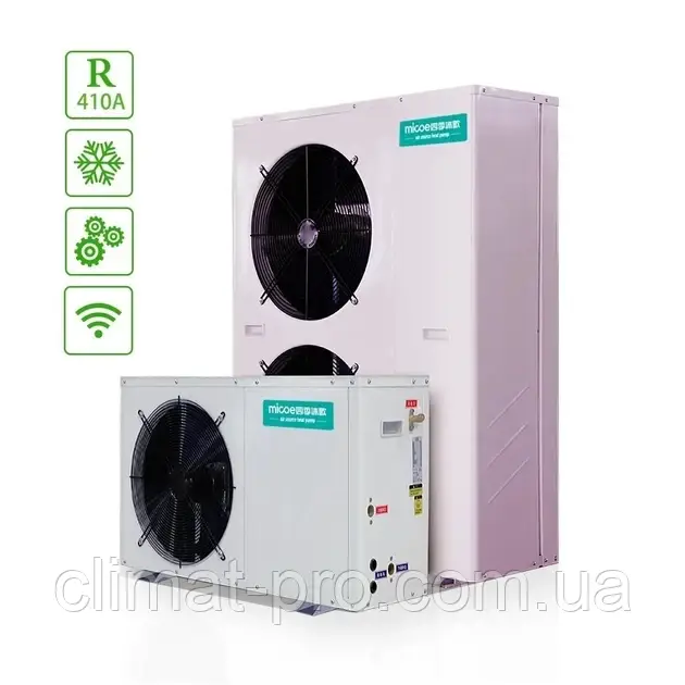 Тепловий насос Micoe MHP-019A для гарячої води з технологією EVI + Wi-Fi (повітря-вода, моноблок)