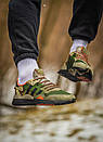 Кросівки чоловічі зелені Adidas Nite Jogger Boost Core Black Orange Dark Green (10930), фото 6
