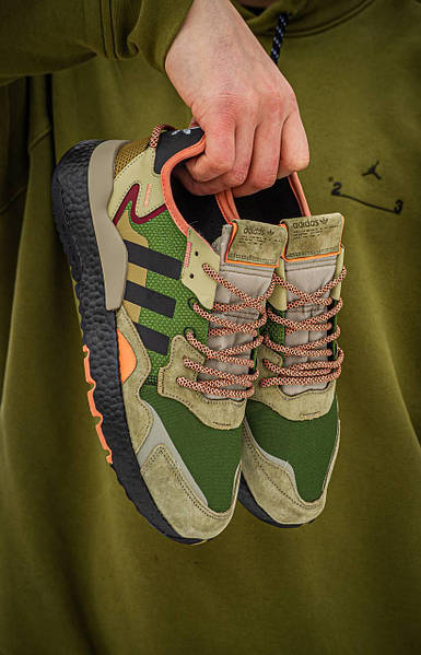 Adidas green jogger hotsell