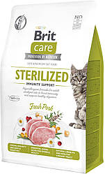 Brit Care GF Sterilized Immunity Support - Беззерновий корм для стерилізованих кішок (свинина) 7 кг