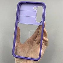 Чохол для Samsung Galaxy S23 Plus прозорий чохол із шторкою для камери на самсунг с23 плюс бузковий t5v, фото 3