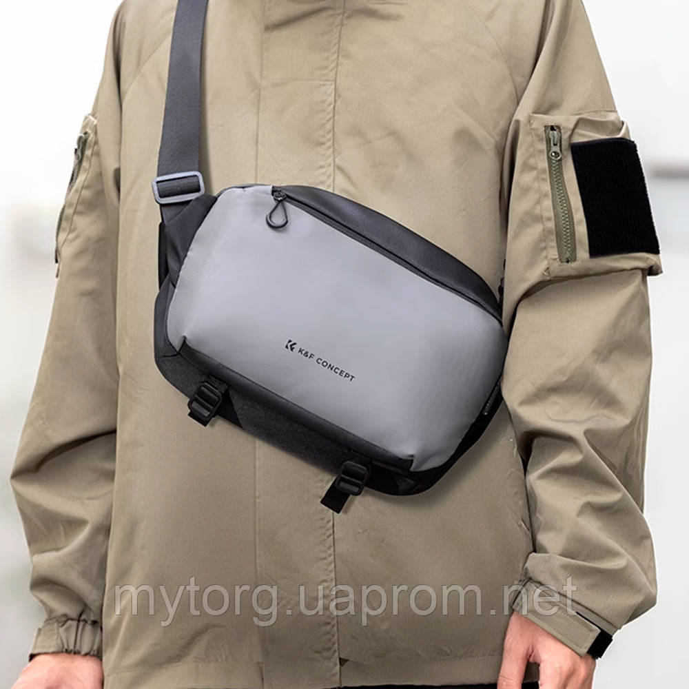 Сумка-слінг для камери сумісна із Canon Nikon Sony DJI Mavic K&F Concept  Сірий