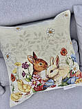 Декоративна Великодня наволочка на подушку 45х45 см. одностороння, фото 4