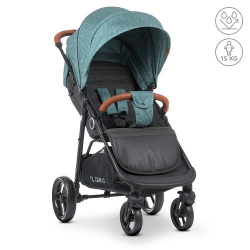 Коляска дитяча El Camino ME 1024 X4 Marine Lines, блакитний, фото 1