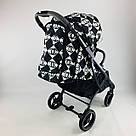 Змінний водовідштовхувальний текстиль для колясок серії Yoya plus колір Чорний з білим, фото 2