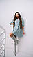 Коротке твідове плаття зі спідницею сонце білим коміром і рукавами ліхтариками (р.S., M) 66PL5572Q, фото 2