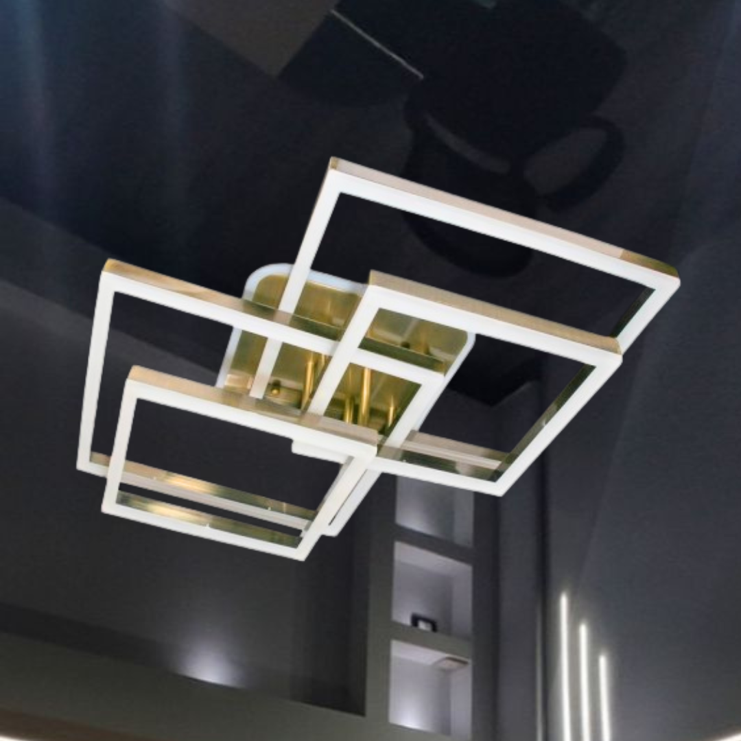 Світлодіодна люстра з нейтральною підсвіткою Linisoln 130W до 20 м² колір Бронзовий 11015/2+2X BR 4000K