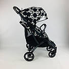 Змінний водовідштовхувальний текстиль для колясок серії Yoya plus колір Чорний з білим, фото 4