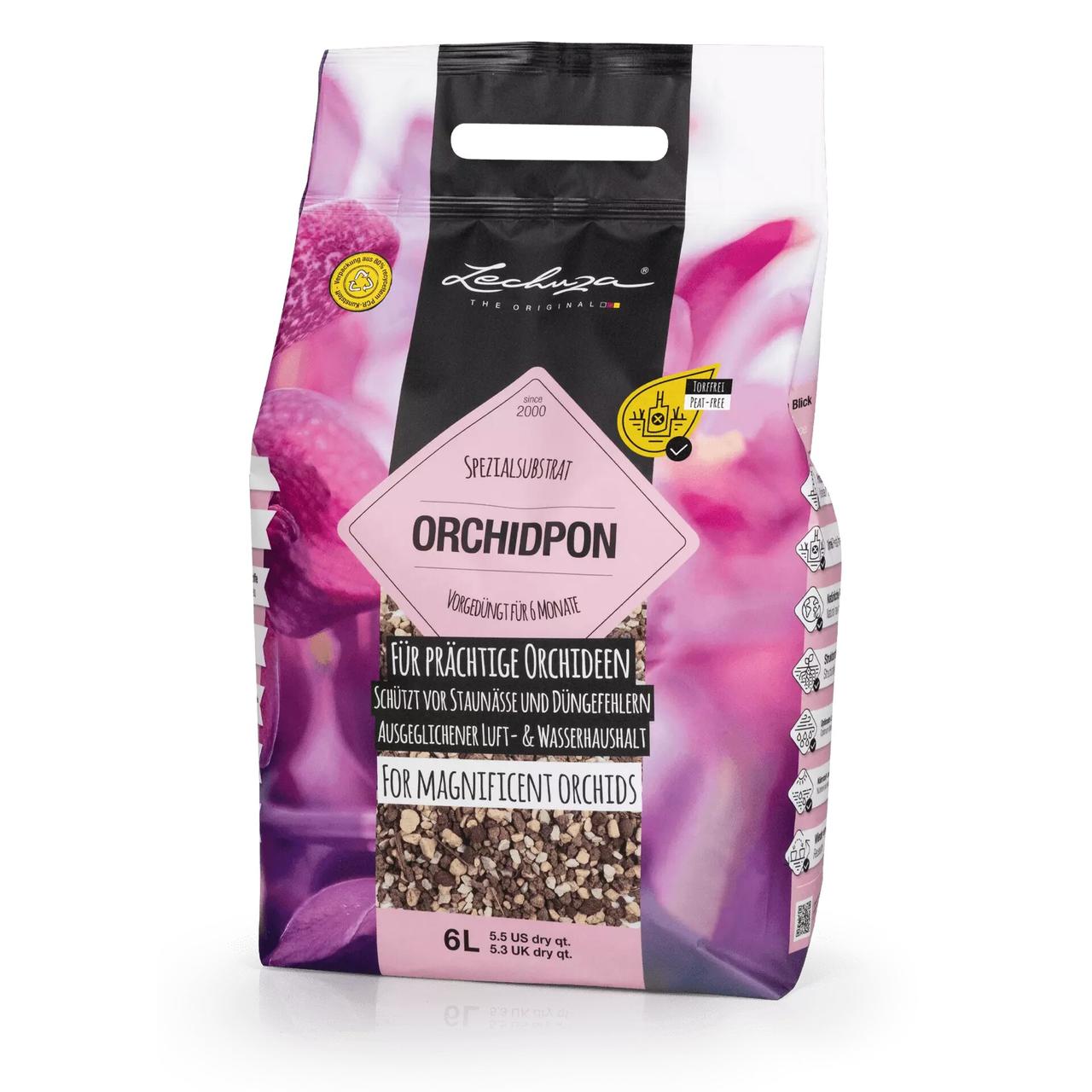 Субстрат Lechuza OrchidPON 6 л для орхідей (Лечуза, Німеччина)