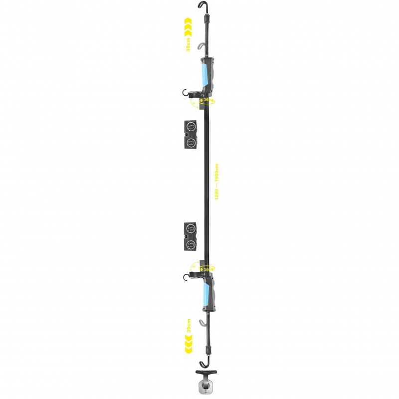 Фонарь для СТО для кемпинга для дома или гаража Brevia LED 40SMD 1000lm 4000mAh. Ручной светодиодный фонарик, фото 1