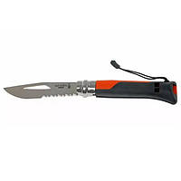 Ніж зі свистком Opinel №8 Outdoor VRI Orange (001577)