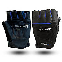 Перчатки для фитнеса PowerPlay PP-9058, Black/Blue M EXP