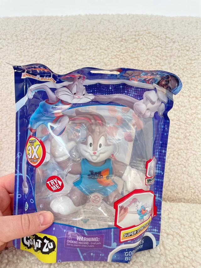 Goo Jit Zu Bugs Bunny​​​​​​​ Space Jam Стретч-тягучка ігрова фігурка Гуджитсу кролик Багз Бані із фільму Космічний джем 