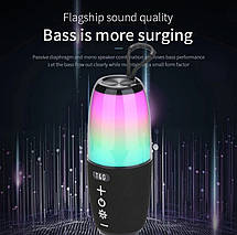Bluetooth-колонка TG644 з rgb підсвічуванням, speakerphone, радіо, green, фото 6