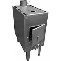 Печь буржуйка 4 мм «КИЕВ» с радиатором и варочной поверхностью (BP-КИЇВ) печка Б3130-6