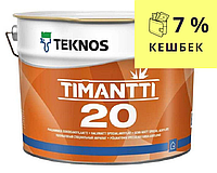 Краска для влажных помещений TEKNOS TIMANTTI 20 антисептическая белая (база 1) 9л