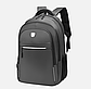 Рюкзак чоловічий повсякденний / Міський рюкзак на 3 відділення / Рюкзак зі світловідбивачами Сірий, фото 4