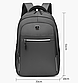Рюкзак чоловічий повсякденний / Міський рюкзак на 3 відділення / Рюкзак зі світловідбивачами Сірий, фото 3