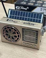 Радио K11BTS | ФМ приемник с флешкой | Портативная колонка на солнечной батарее