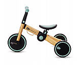 Триколісний велосипед біговел 3в1 KiderKraft 4TRIKE Flower Blue, фото 8