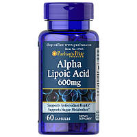 Натуральная добавка Puritan's Pride Alpha Lipoic Acid 600 mg, 60 капсул EXP