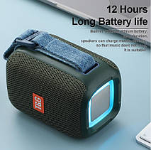 Bluetooth-колонка TG339 з rgb підсвічуванням, speakerphone, радіо, blue, фото 6