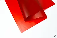 Пленка (калька) полупрозрачная в листах "Красная" (58 см х 58 см) 5 листов