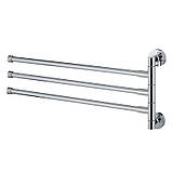 Рушникотримач поворотний з 3 поворотними планками, фото 3