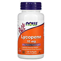 Натуральная добавка NOW Lycopene 10 mg, 120 капсул EXP