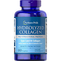 Препарат для суставов и связок Puritan's Pride Hydrolyzed Collagen, 180 каплет EXP