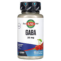 Аминокислота KAL GABA 25 mg, 120 мини таблеток Вишня EXP