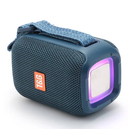 Bluetooth-колонка TG339 з rgb підсвічуванням, speakerphone, радіо, blue, фото 1
