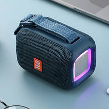 Bluetooth-колонка TG339 з rgb підсвічуванням, speakerphone, радіо, blue, фото 5