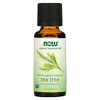 Эфирное масло NOW Organic Essential Oils Tea Tree, 30 мл EXP