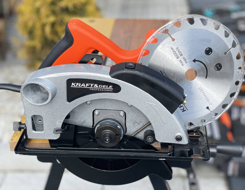 Ручна циркулярна пила 2850 Вт із лазером Kraft&Dele KD1719 Польща