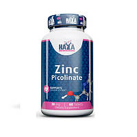 Витамины и минералы Haya Labs Zinc Picolinate 30 mg, 60 таблеток EXP