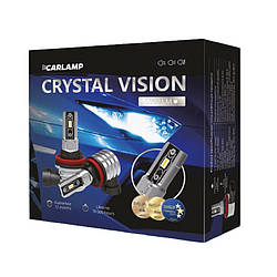 Світлодіодні автолампи H1 CARLAMP Crystal Vision мініатюрні лампи сумісні на 99% з авто 5000Lm 6000K (CVH1)