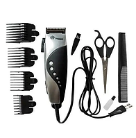 Машинка для стриження голови домотек 3303 волосся від мережі 220 domotec германія Domotec 3303 Silver-Black