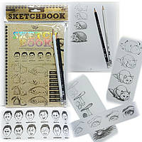 Книга-курс для рисования Sketchbook / скетчбук "Курс рисования и секреты мастерства" (покадровая система)