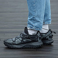 Модная мужская обувь Nike Acg Mounth Low All Black ZIP. Черные мужские кроссы Найк.
