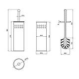 Йоржик підлоговий Lidz Oreo 0501 (метал) LDORE0501CRM22257 Chrome, фото 2