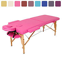 Массажный стол деревянный 2-х сегментный RelaxLine Lagune массажная кушетка для массажа А1254роз-6