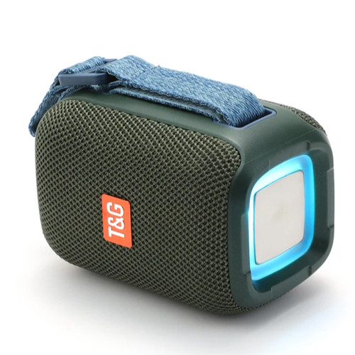 Bluetooth-колонка TG339 з rgb підсвічуванням, speakerphone, радіо, green