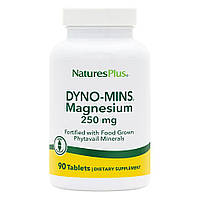 Витамины и минералы Natures Plus Dyno-Mins Magnesium 250 mg, 90 таблеток EXP