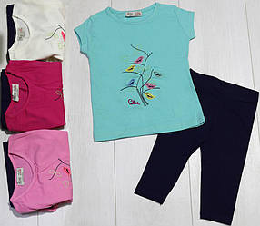 Комплект літній для дівчинки (футболка короткий рукав+бриджі), Paty Kids (розмір 2 (92))