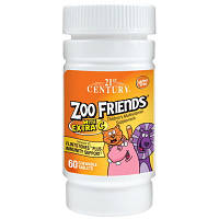 Витамины и минералы 21st Century Zoo Friends with Extra C, 60 таблеток EXP