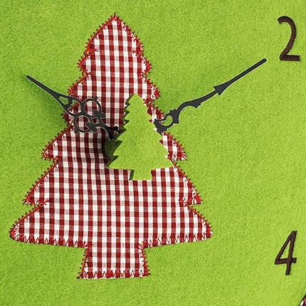 Годинник настінний TFA Felt (Green), фото 2