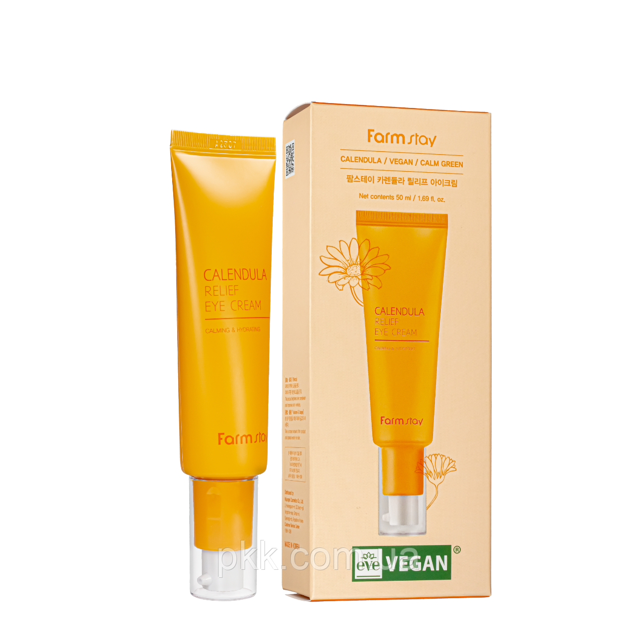 Крем для шкіри навколо очей з екстрактом календули FarmStay Calendula Relief Cream, 50 мл