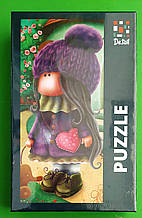 Пазли, 120 елементів, Cute doll with an elephant, (DT100-04), Vladi Toys