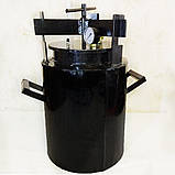 Автоклав Газовий TOP-16, Горловина 15,9 см (16 банок 0.5 л или 5 банок 1л), Вуглецева сталь, фото 3